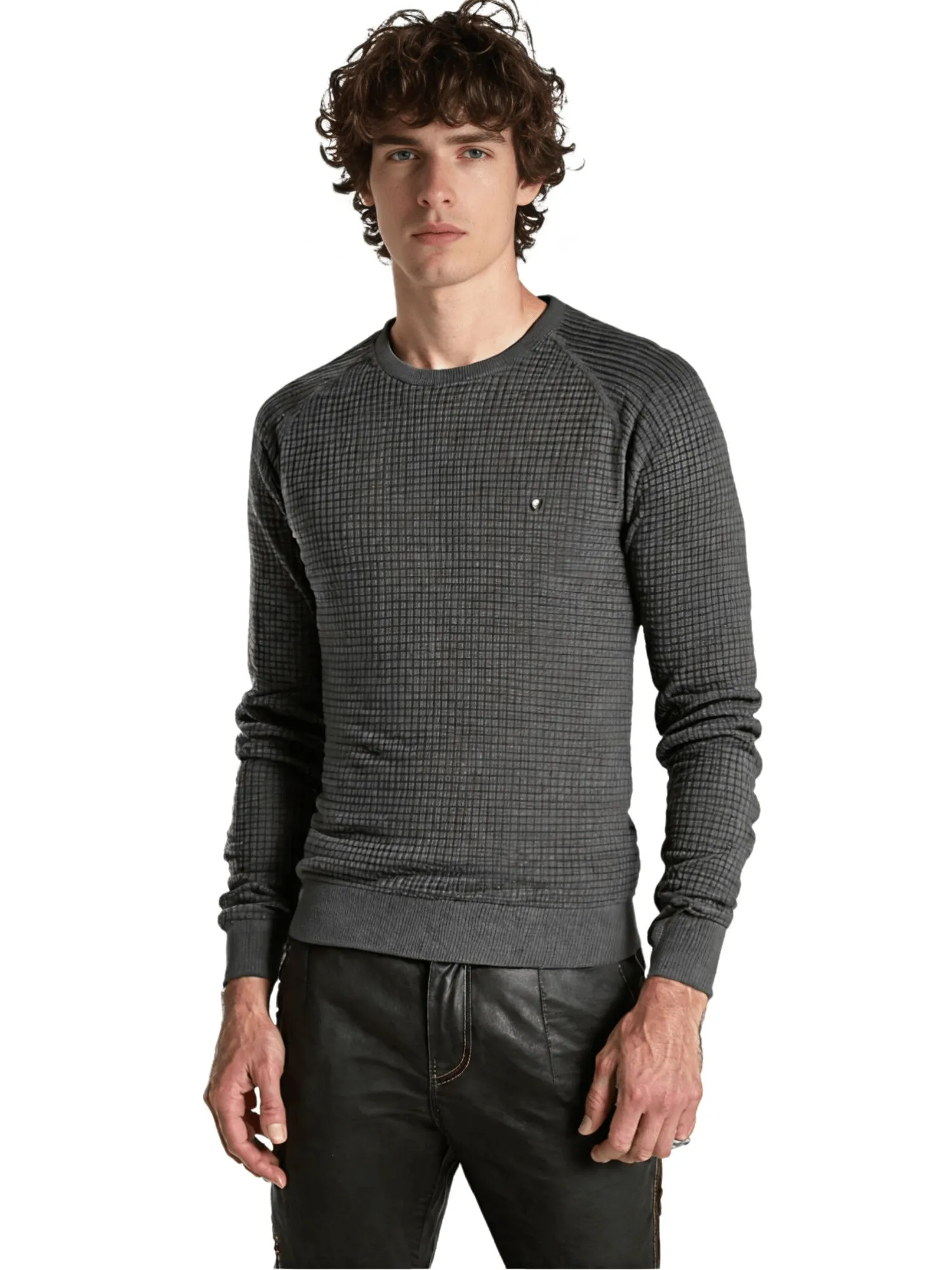 100% Cotton Men's Waffle Sweaters