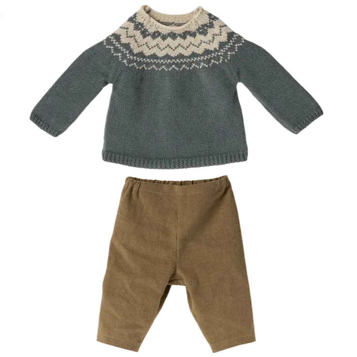 2022 Maileg Pants and Knitted Sweater - Size 5