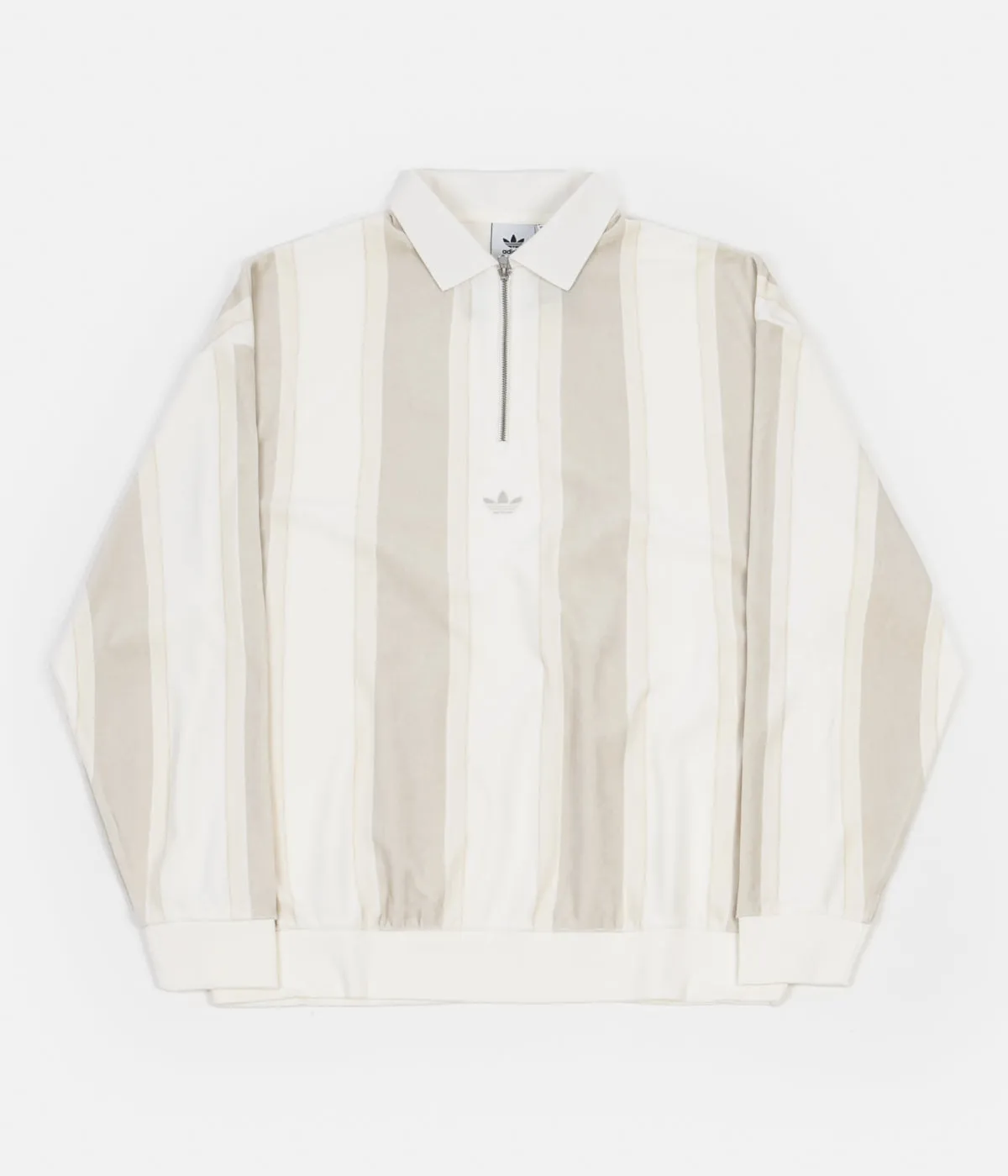 Adidas Velour Rugby Shirt - Multicolour / Chalk White / Orbit Grey