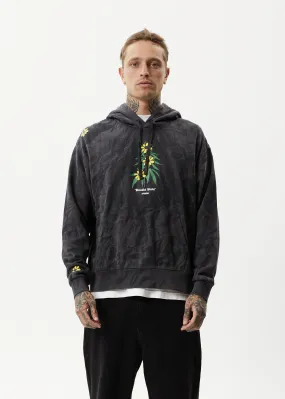 AFENDS Mens Beautiful Weeds - Graphic Hoodie - Black