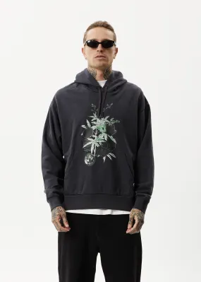 AFENDS Mens Build It - Graphic Hoodie - Charcoal