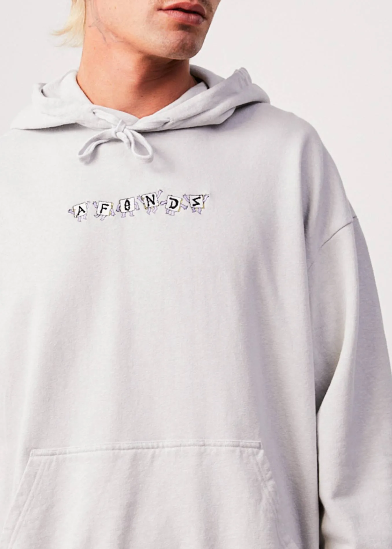 AFENDS Mens Microdosed - Hoodie - Smoke