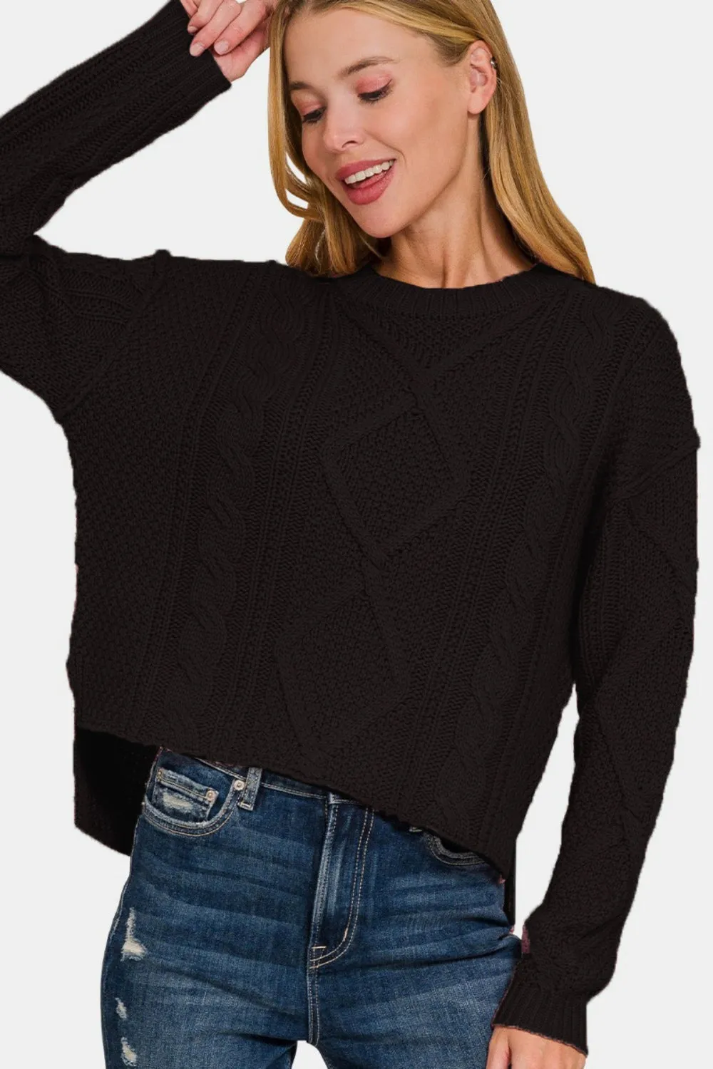 Alara Sweater with Side Slits