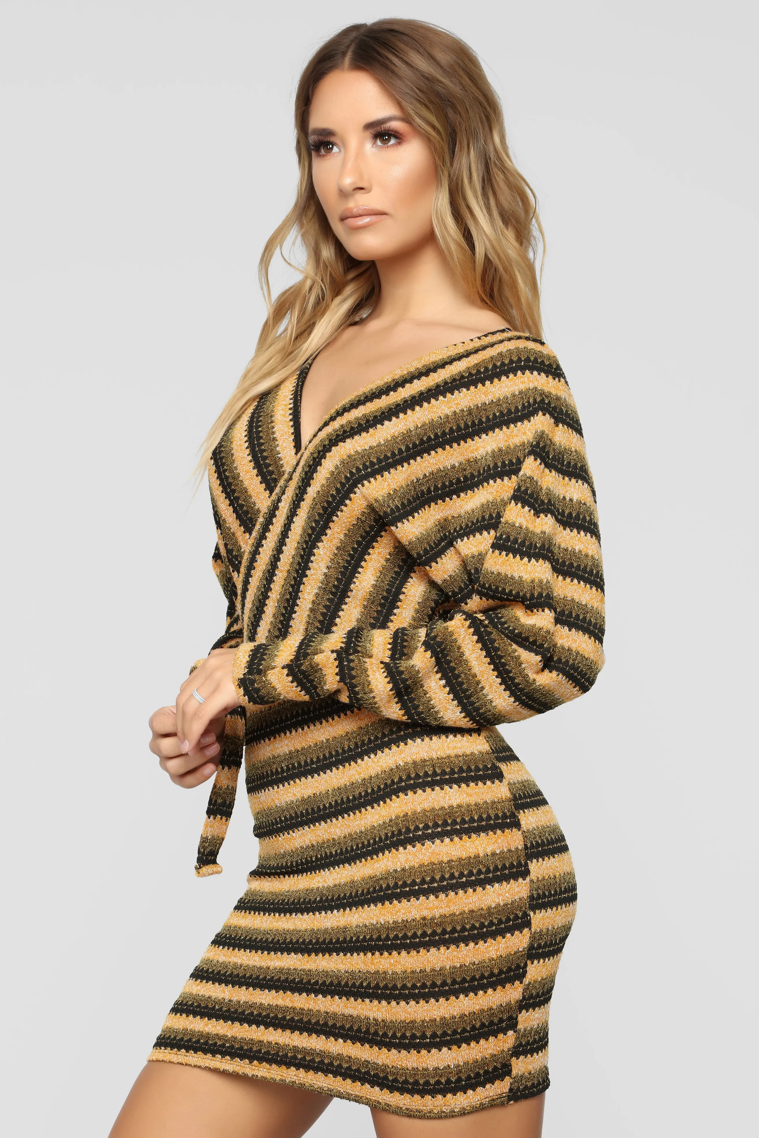 All My Love Sweater Dress - Mustard