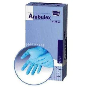 Ambulex Nitrile Gloves non-sterile powdered size L x 100 pieces