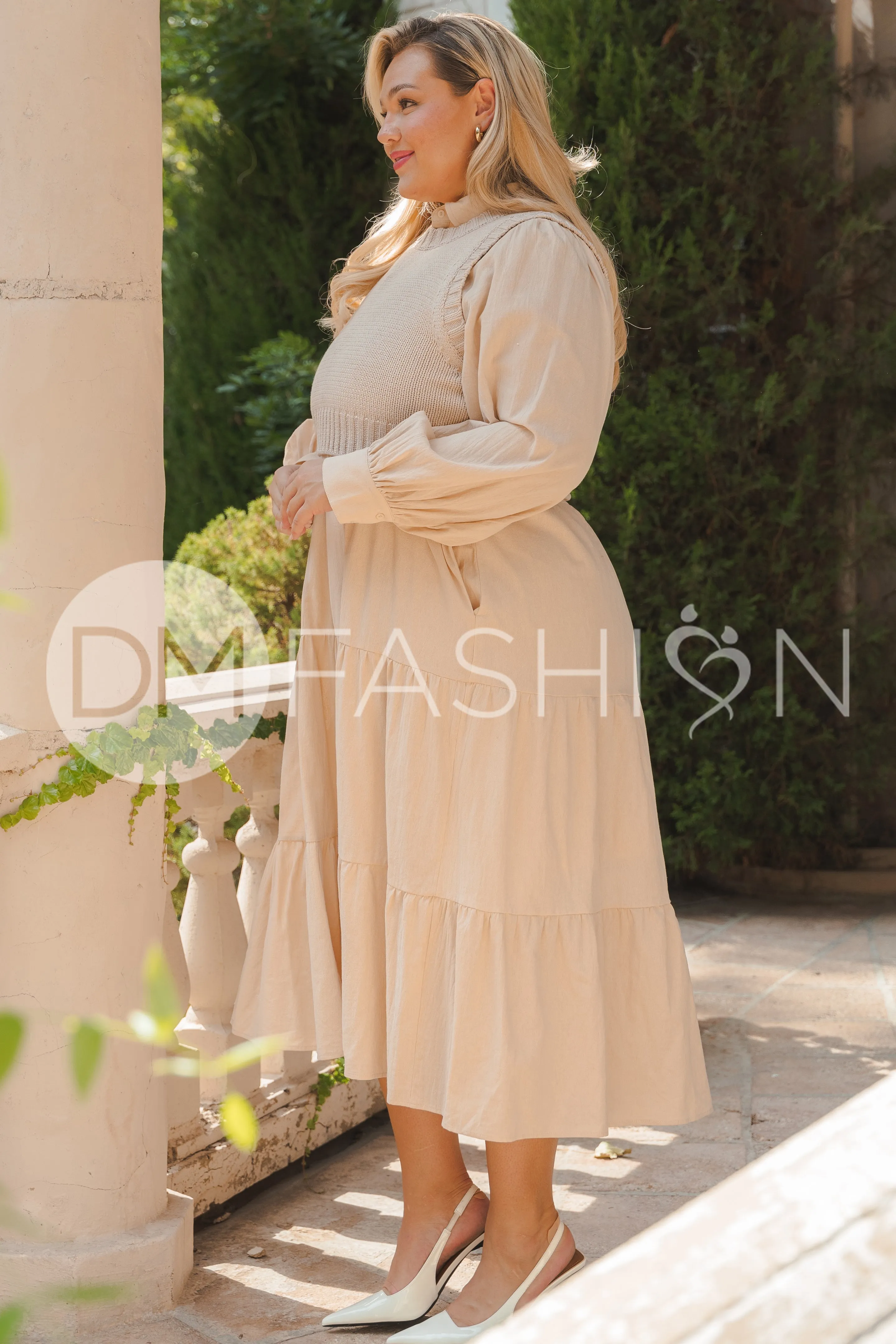 Angelica Almond Sweater Dress - DM Exclusive - Nursing Friendly - Restocked