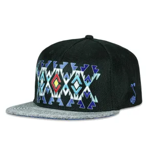 Arapaho Black Snapback Hat