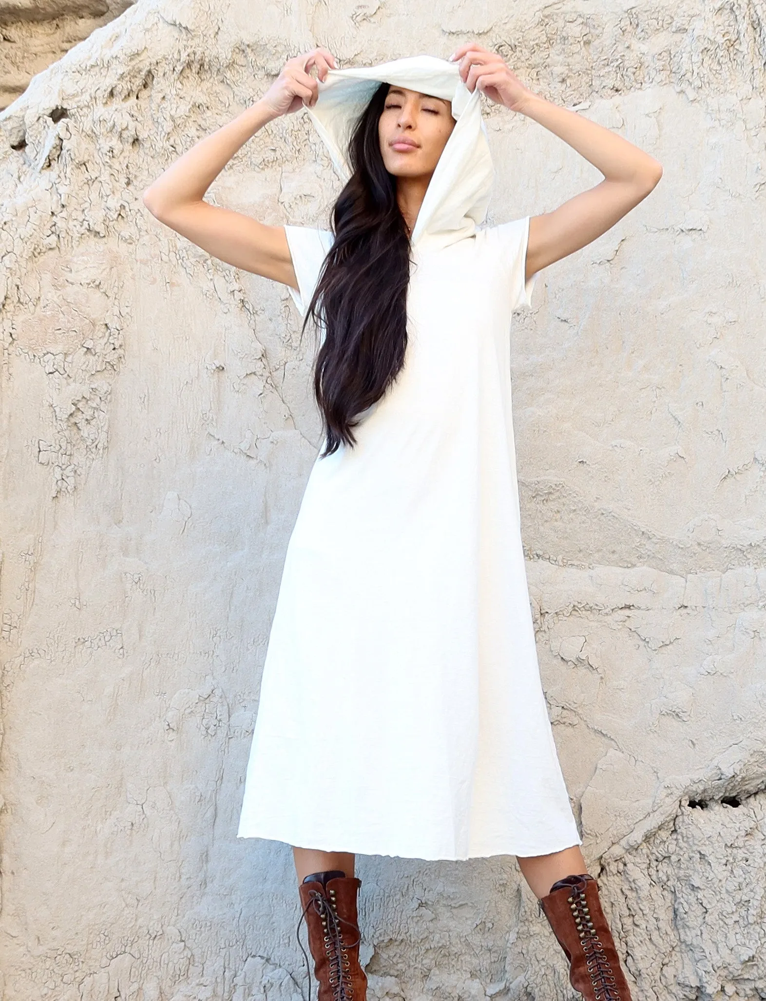 Beach Bum Hoodie Ojai Below Knee Dress