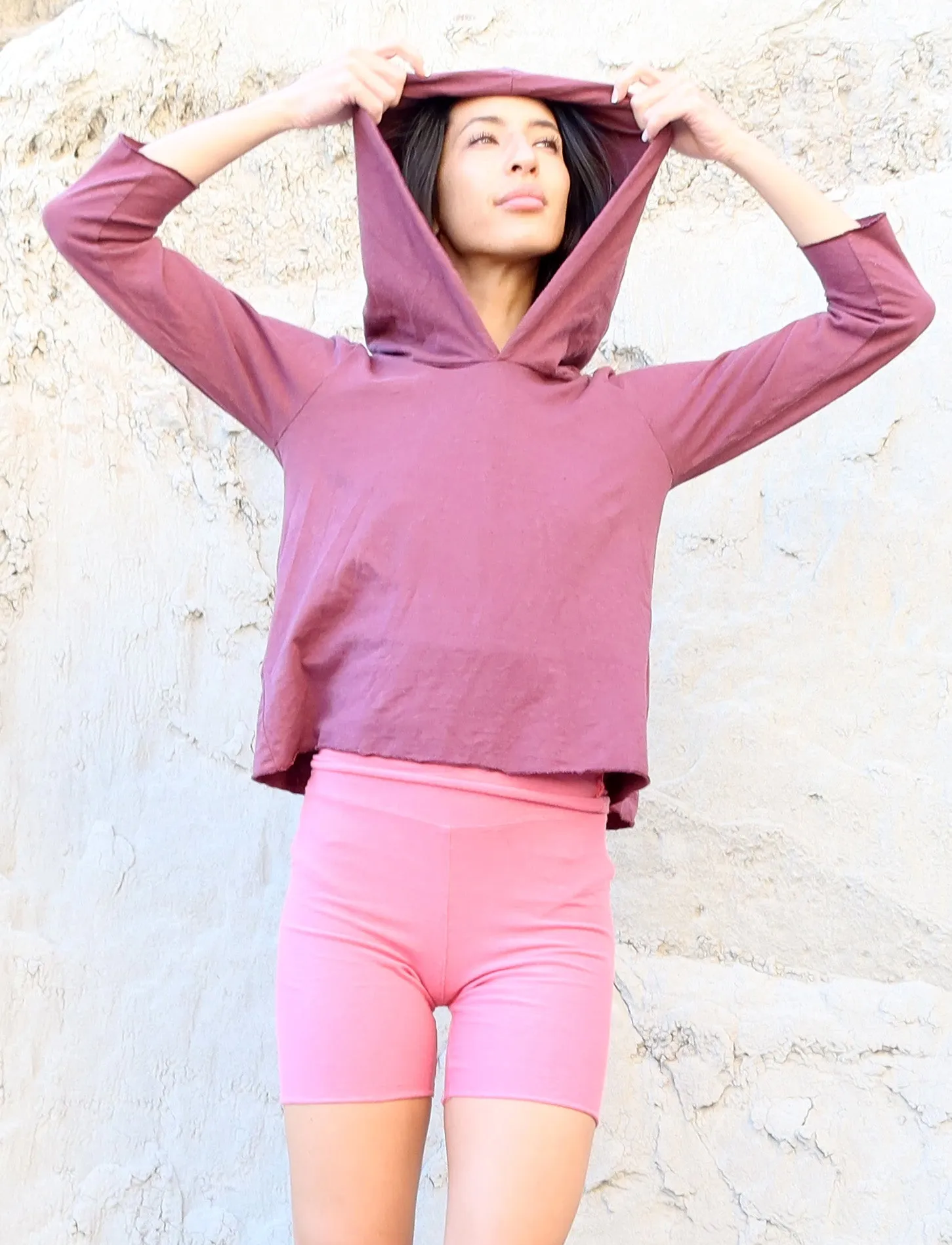 Beach Bum Hoodie Ojai Cropped Shirt