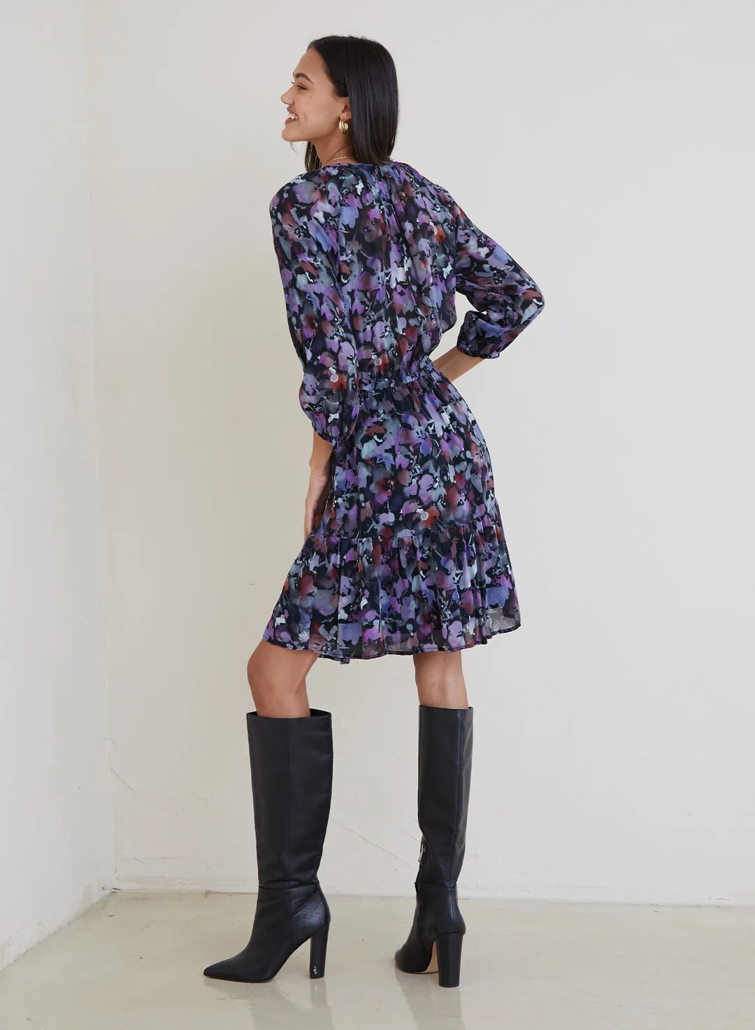 BEL Calla Raglan Floral Mini Dress