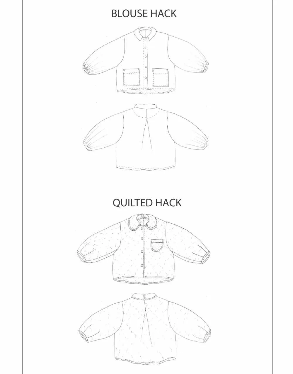 Bell Jacket Zero Waste Sewing Pattern PDF, Birgitta Helmersson