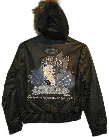 Betty Boop Street Angel Leather Jacket