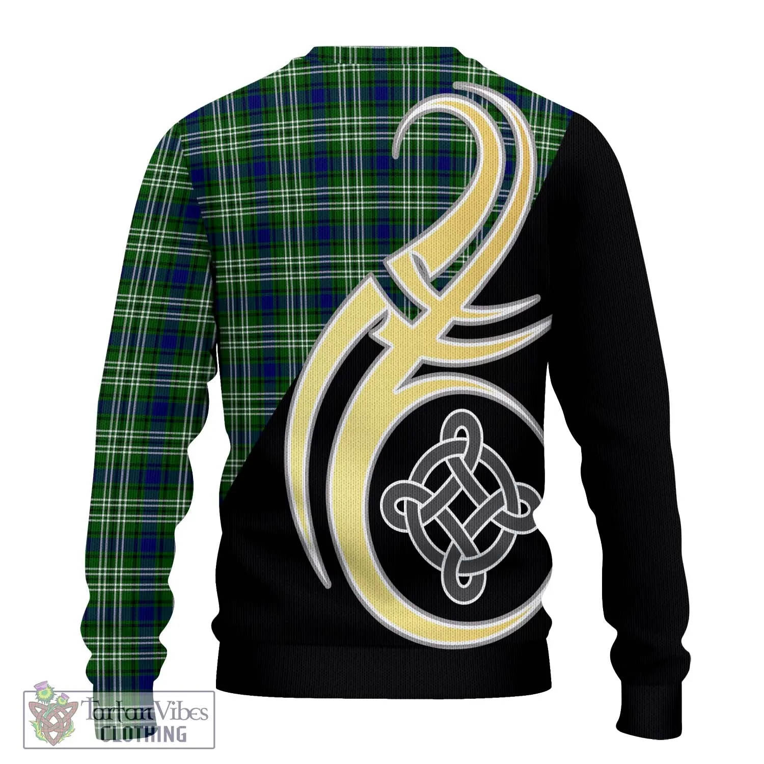 Blackadder Tartan Ugly Sweater with Family Crest and Celtic Symbol Style