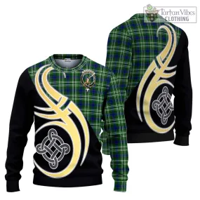 Blackadder Tartan Ugly Sweater with Family Crest and Celtic Symbol Style