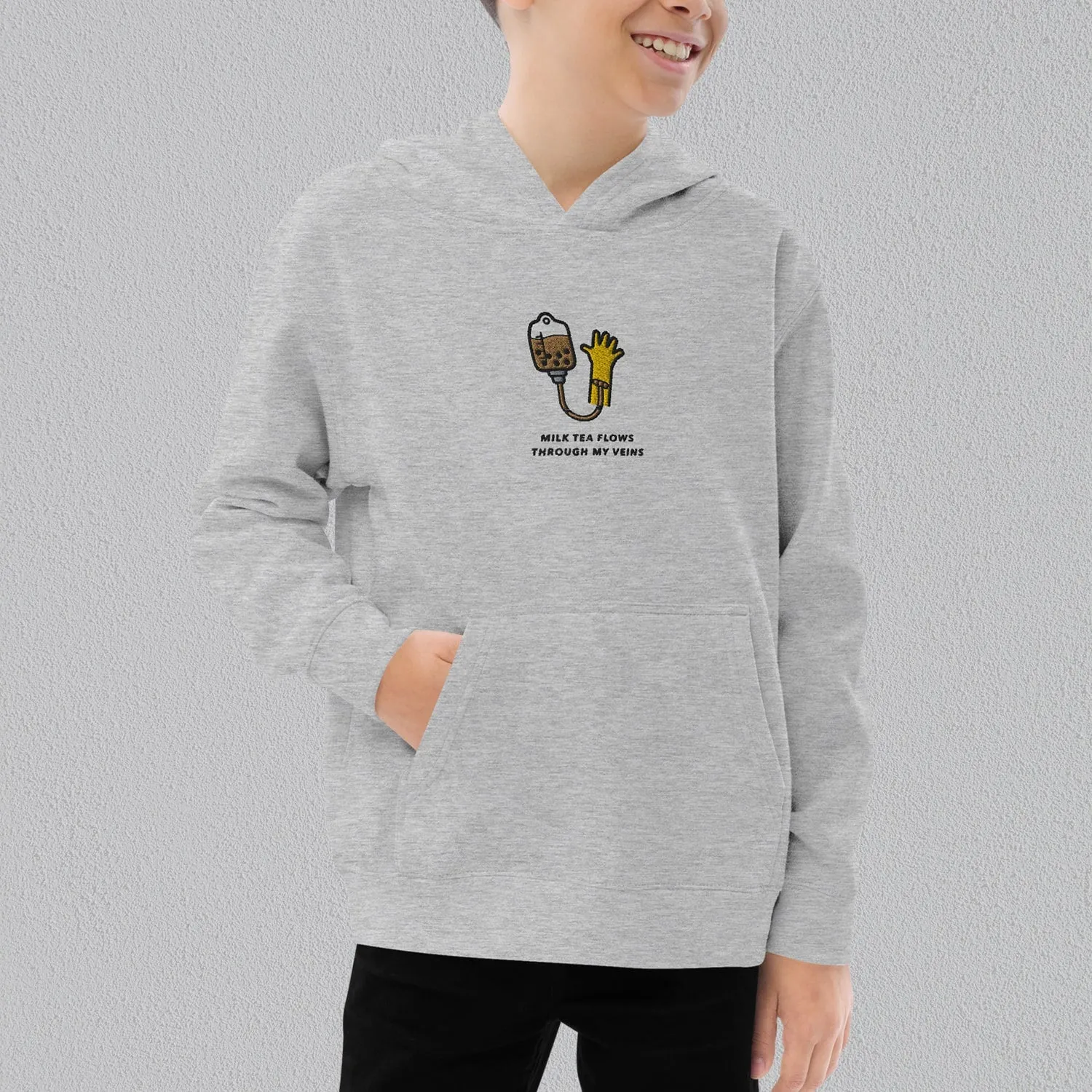 Boba IV Embroidered Kids Hoodie