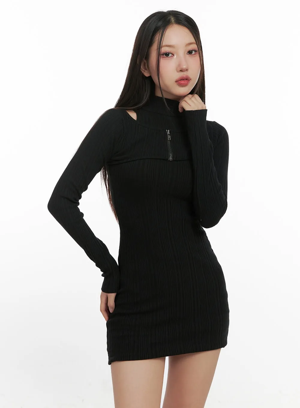 Bolero Sleeve Sweater Mini Dress CN413