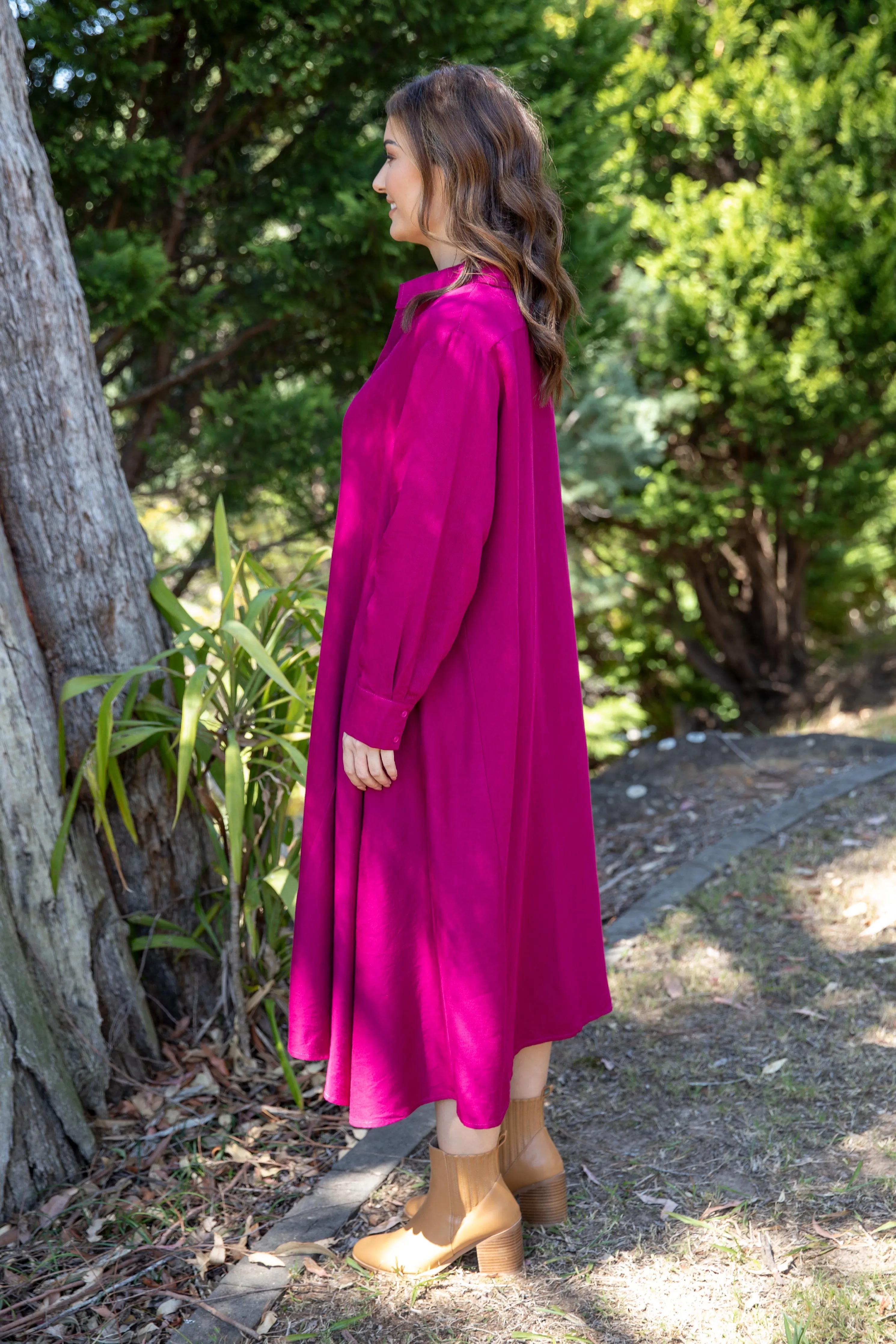 Cadillia Dress | Deep Plum | FINAL SALE