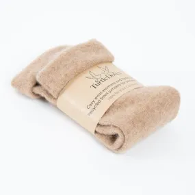 Camel Cashmere Fingerless Gloves