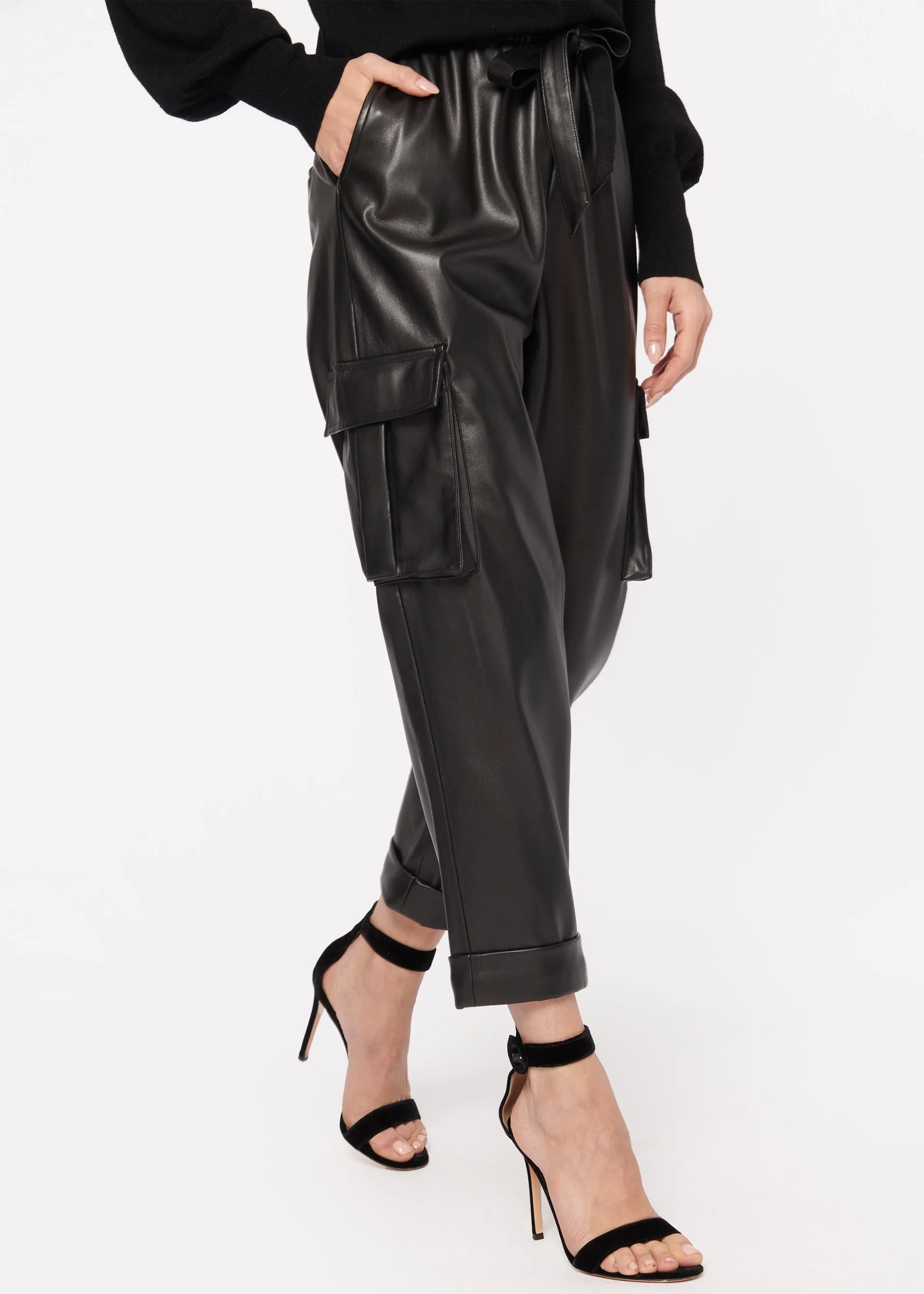 Cami NYC - Addy Vegan Leather Pant in Black