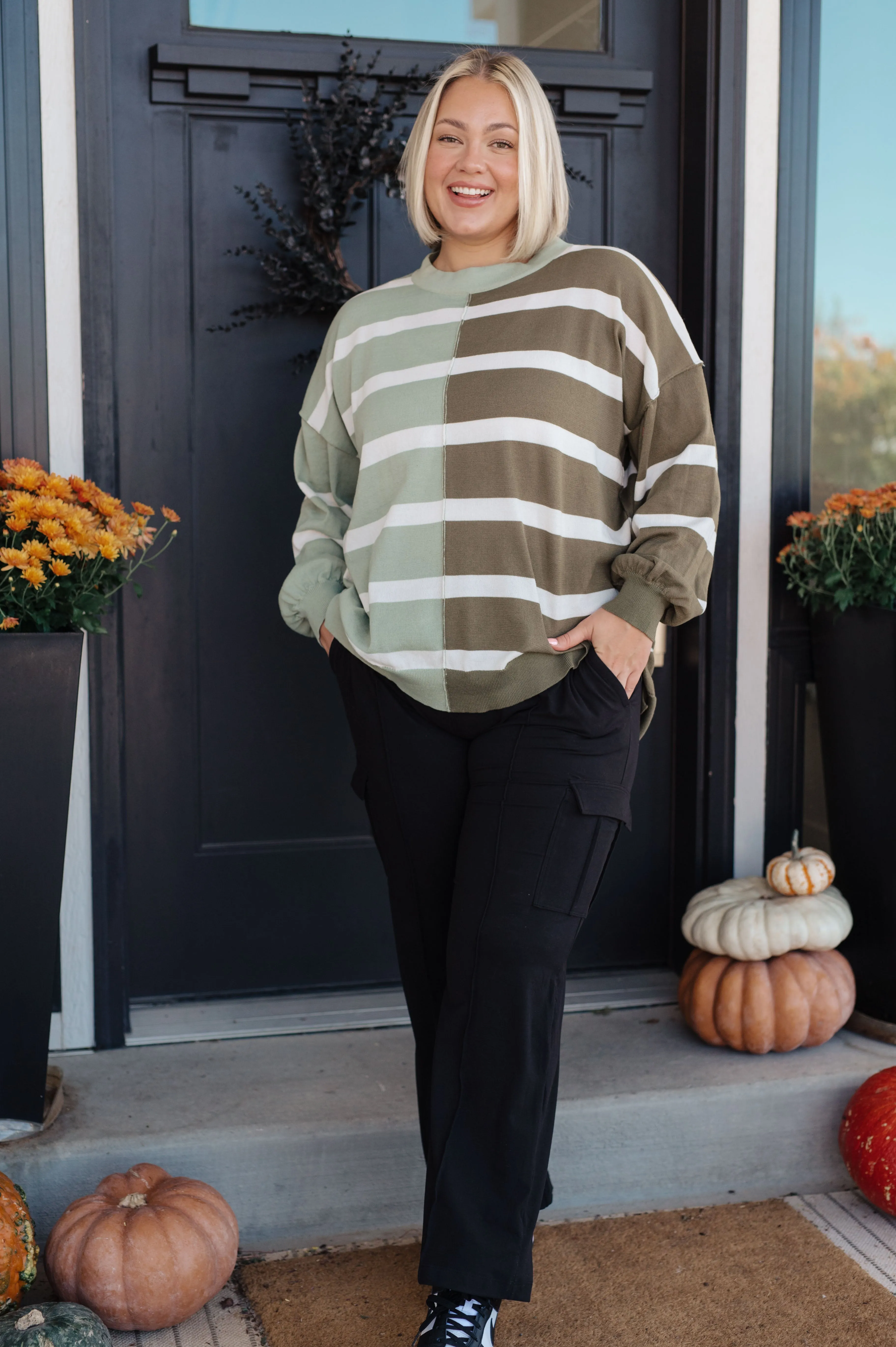 Can't Decide Color Block Striped Sweater - Andree By Unit