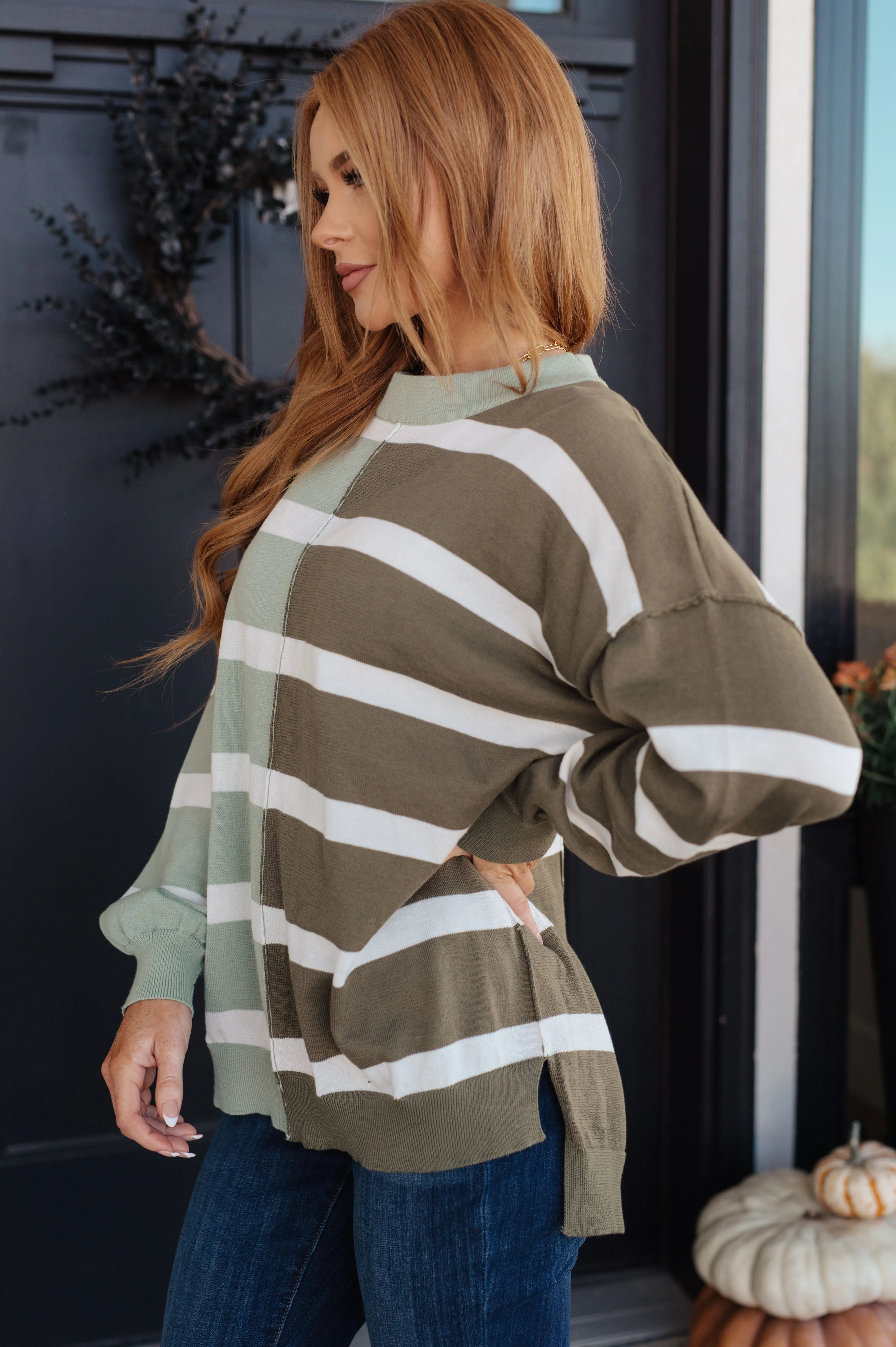 Can't Decide Color Block Striped Sweater - Andree By Unit