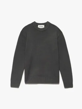 Cashmere Crewneck Sweater -- Charcoal Grey