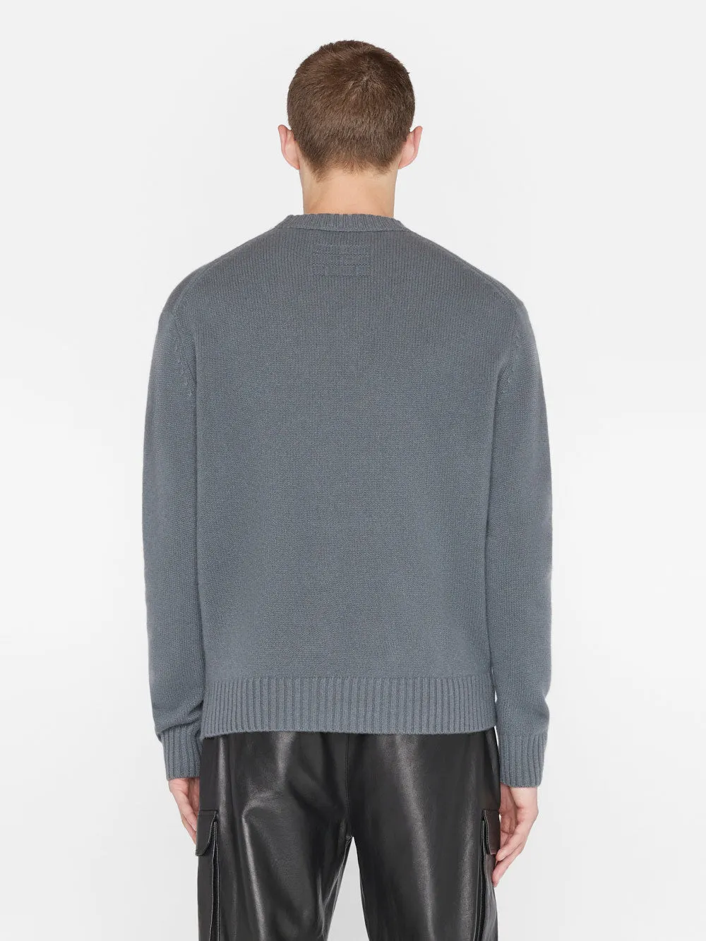 Cashmere Crewneck Sweater -- Charcoal Grey