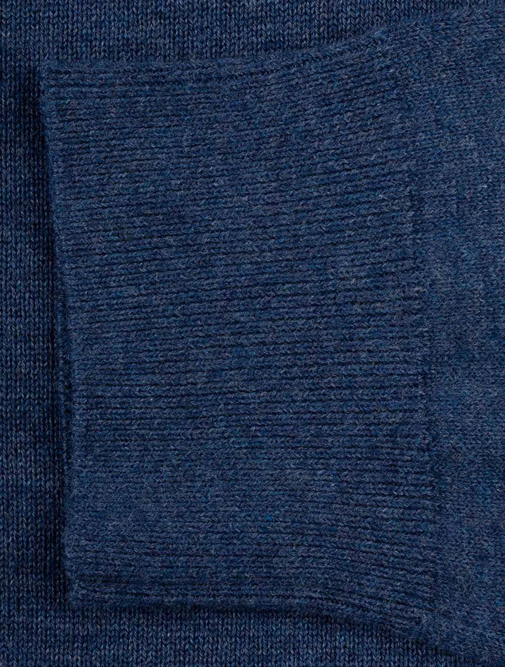 Classic Cotton Crew Neck Dark Jeansblue Melange