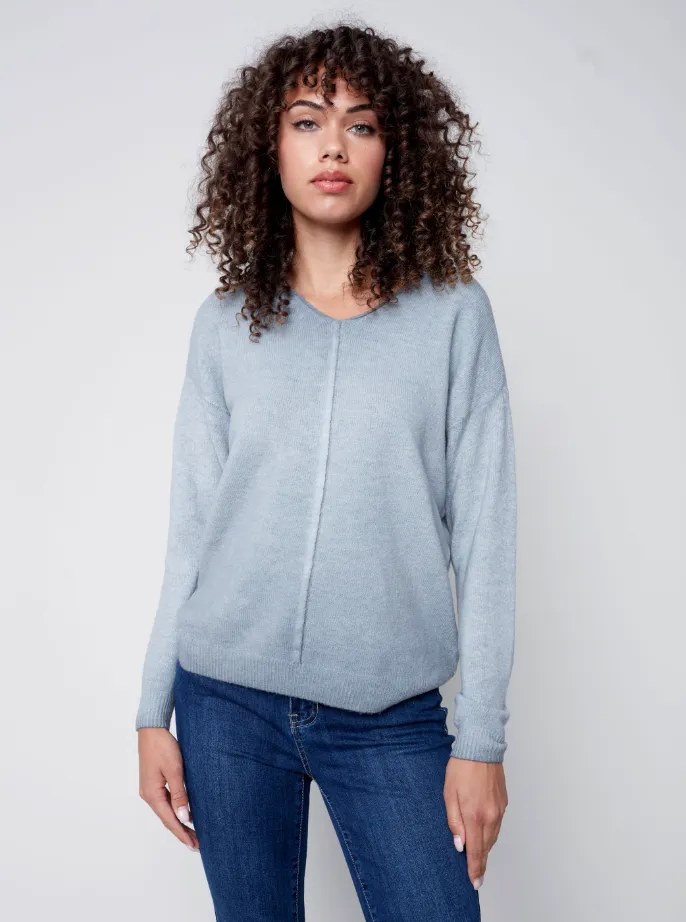 Cold Dye V-Neck Sweater