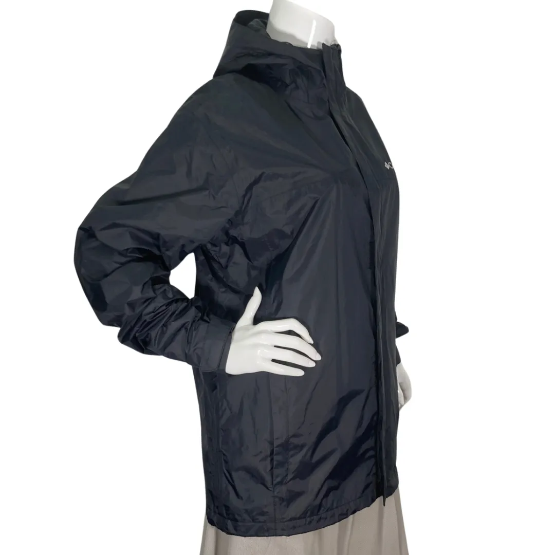 Colombia Black Rain Jacket with a Hood