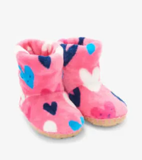 Confetti Hearts Fleece Slippers