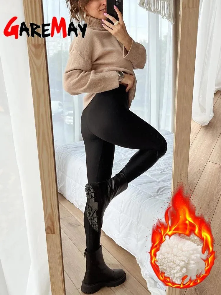 Cozy Winter Leggings: Stylish & Warm Fleece-Lined Tights