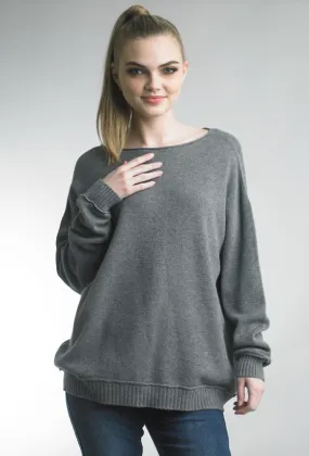 Crew Neck Banded Sweater