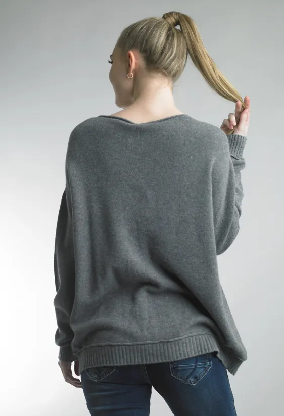 Crew Neck Banded Sweater