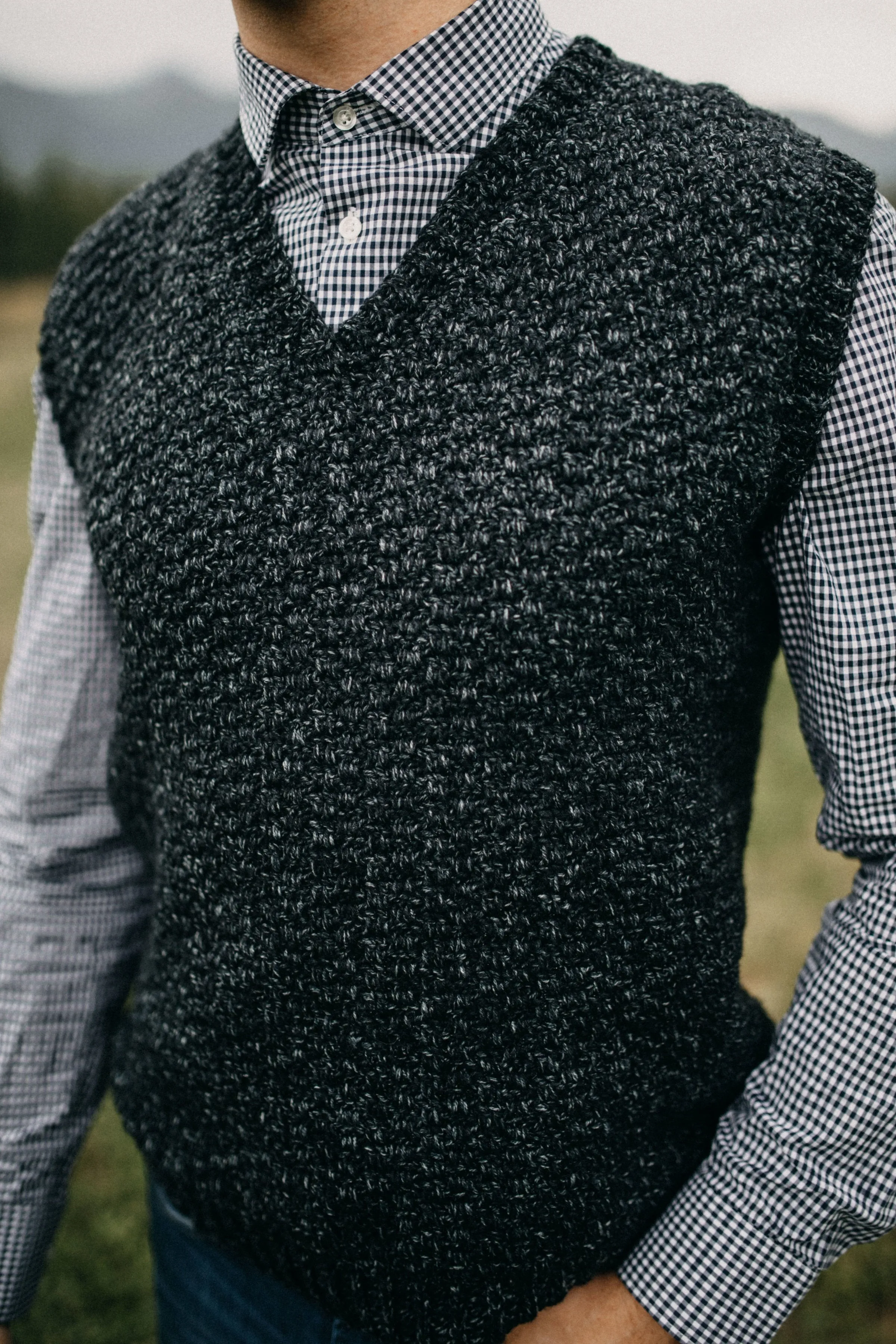 Crochet Kit - Summit Men's Sweater Vest