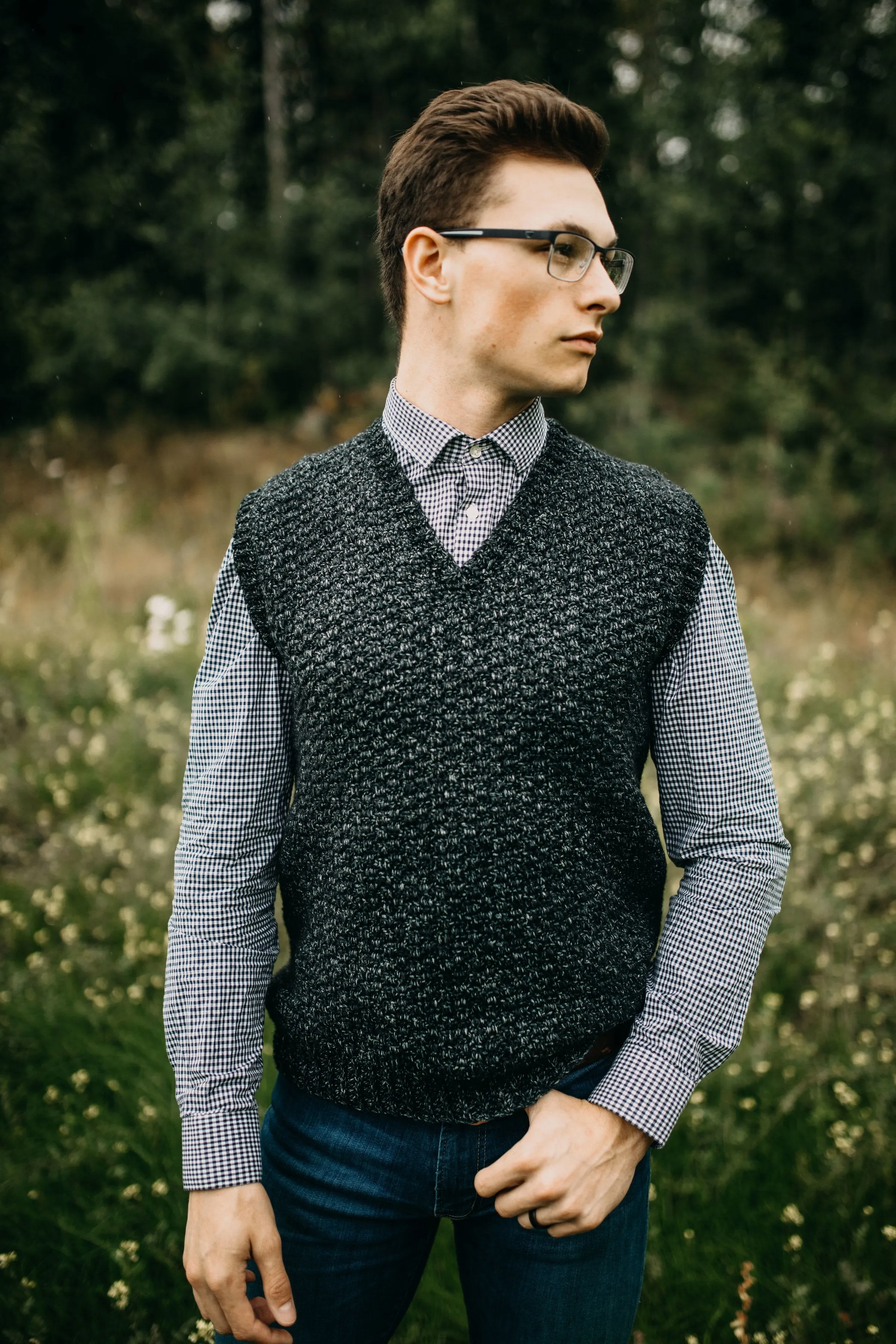 Crochet Kit - Summit Men's Sweater Vest