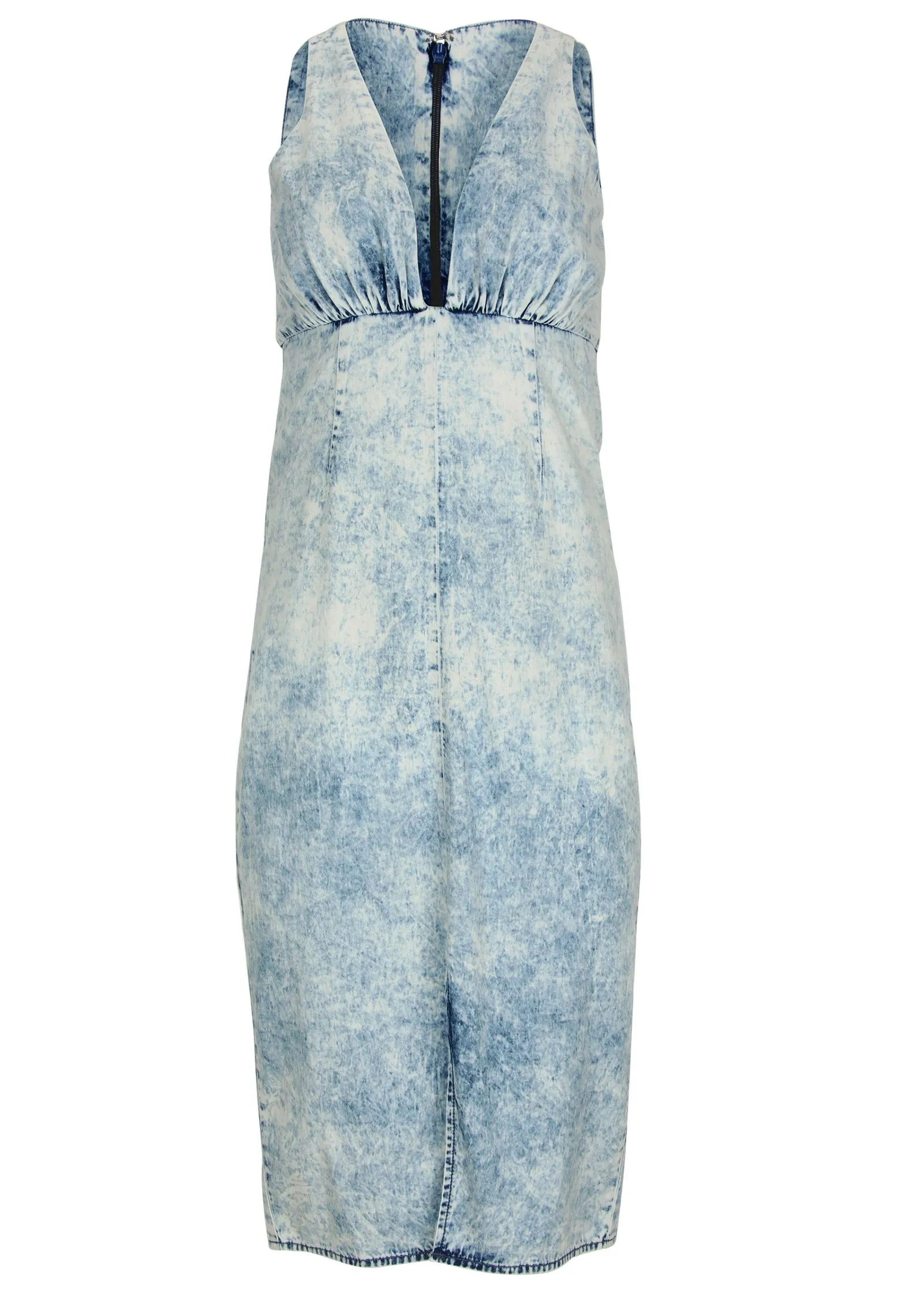 Deep-V Dress - Acid Wash