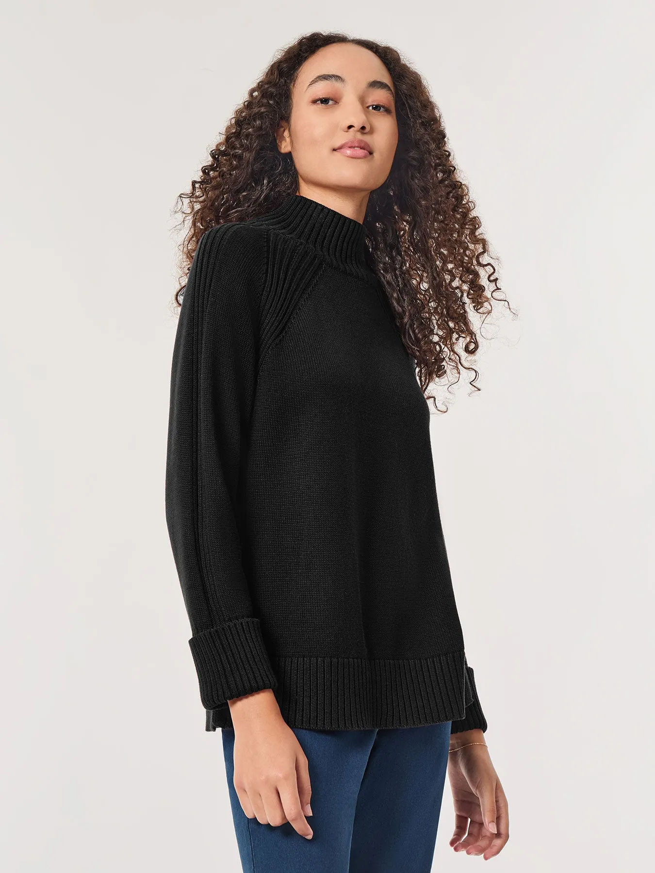 Directional Ribbed Sweater