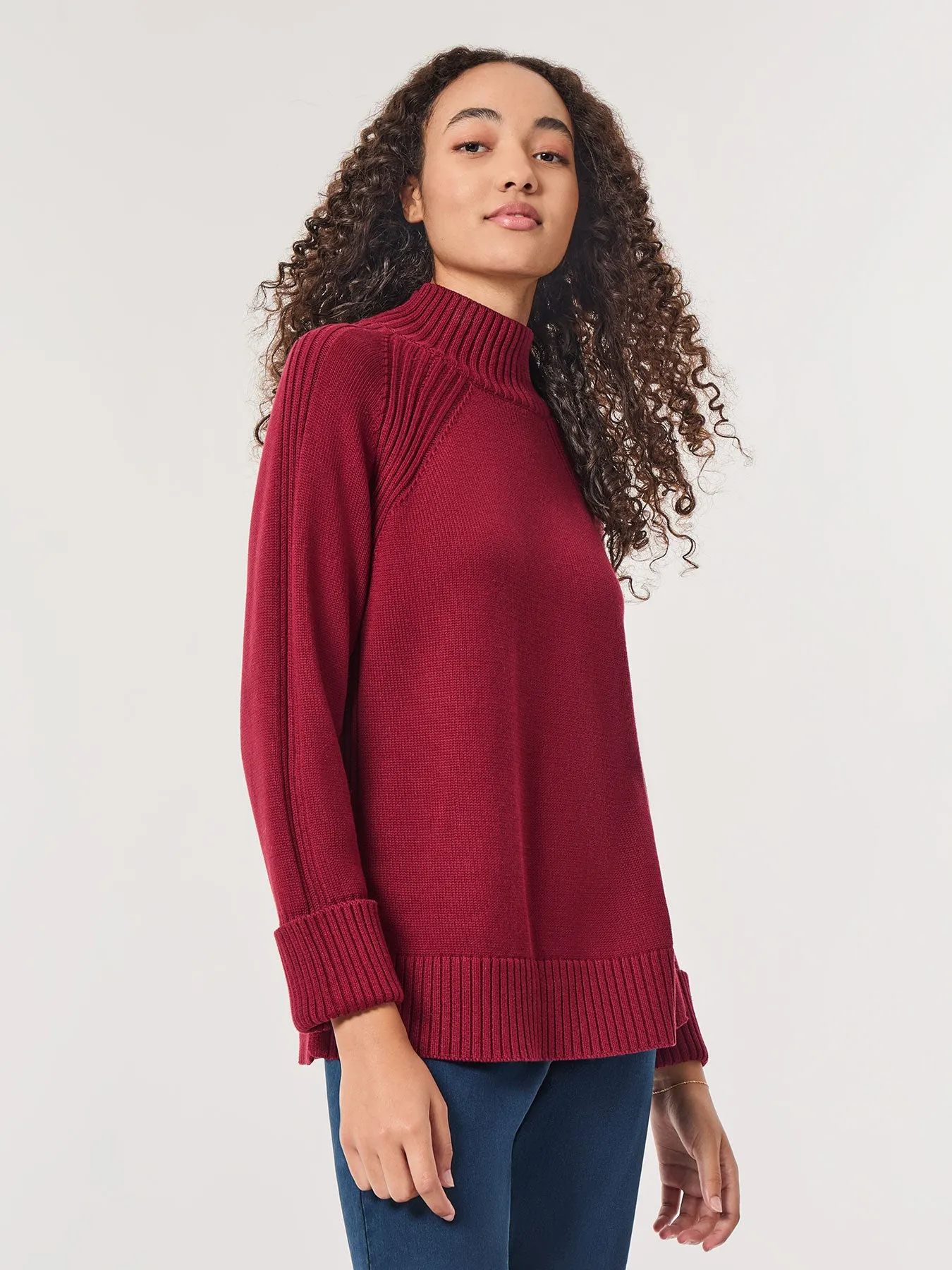 Directional Ribbed Sweater