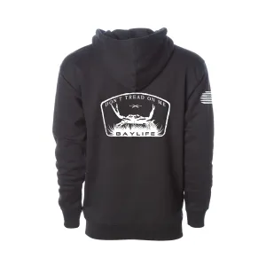 Don't Tread on Me Crab | Premium Heavyweight Hoodie | Black