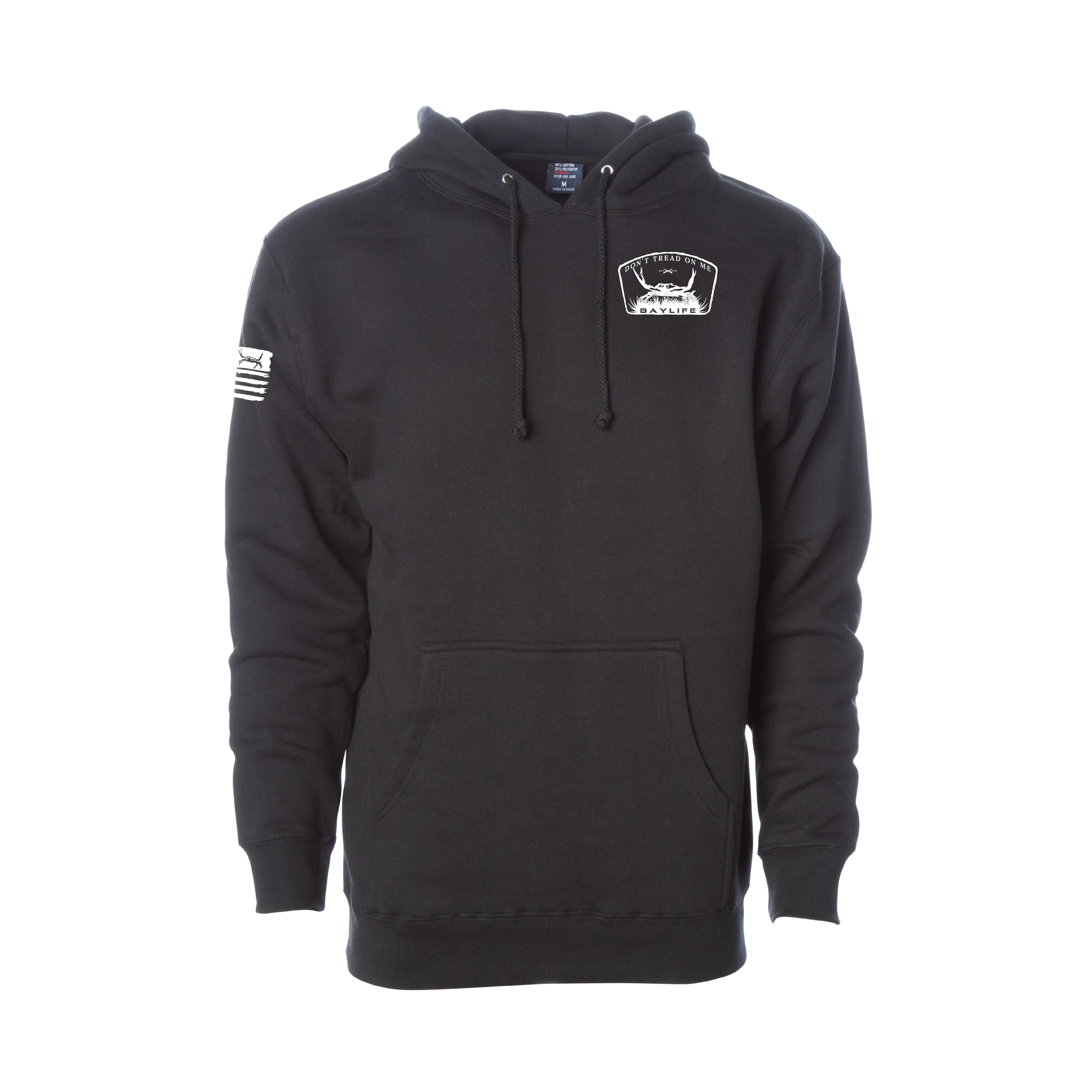 Don't Tread on Me Crab | Premium Heavyweight Hoodie | Black