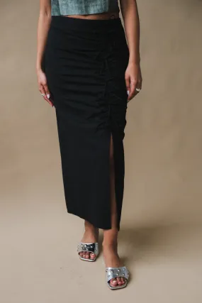 DRAPEY MELANGE MIDI SKIRT