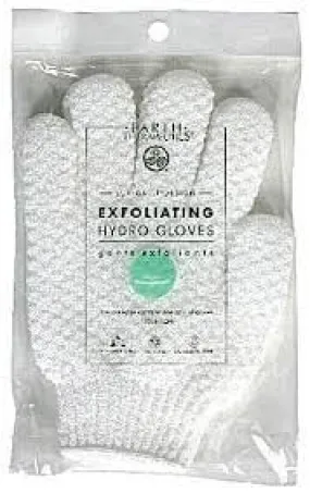 Earth Therapeutics Exfoliating Hydro Gloves-White 1 Set