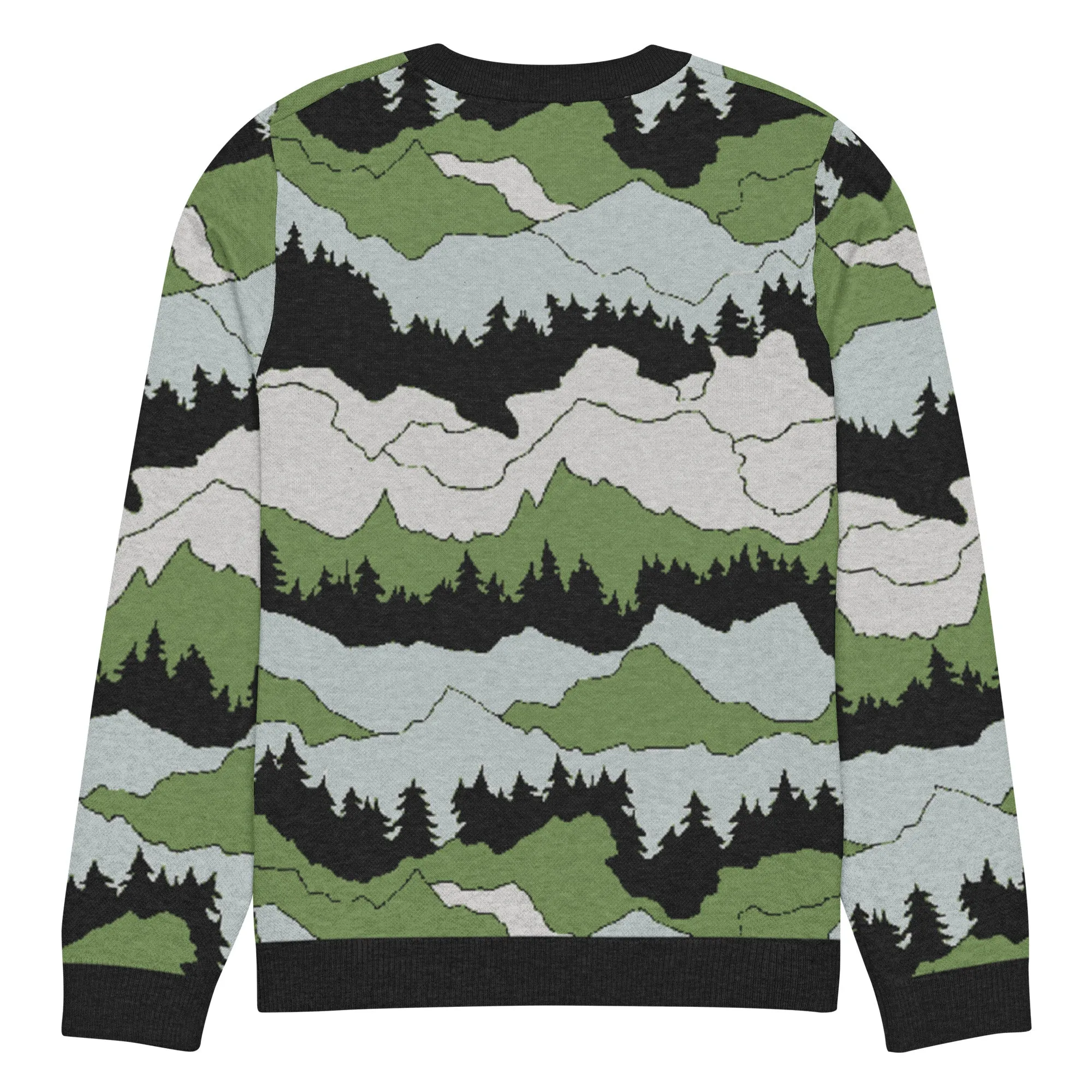 Echo Ridge Knitted Crew Neck Sweater