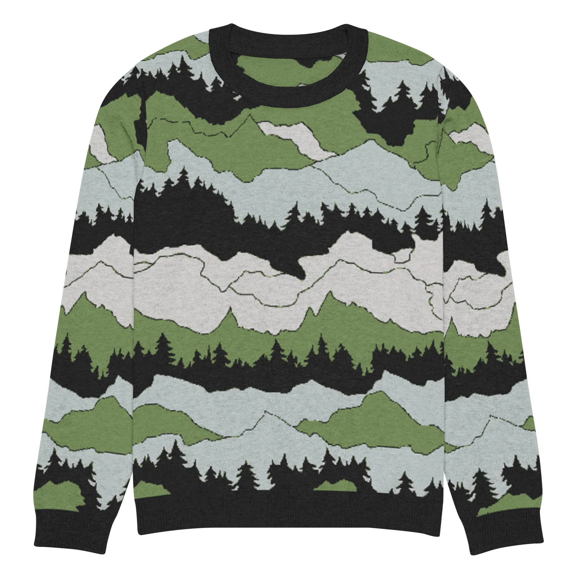 Echo Ridge Knitted Crew Neck Sweater