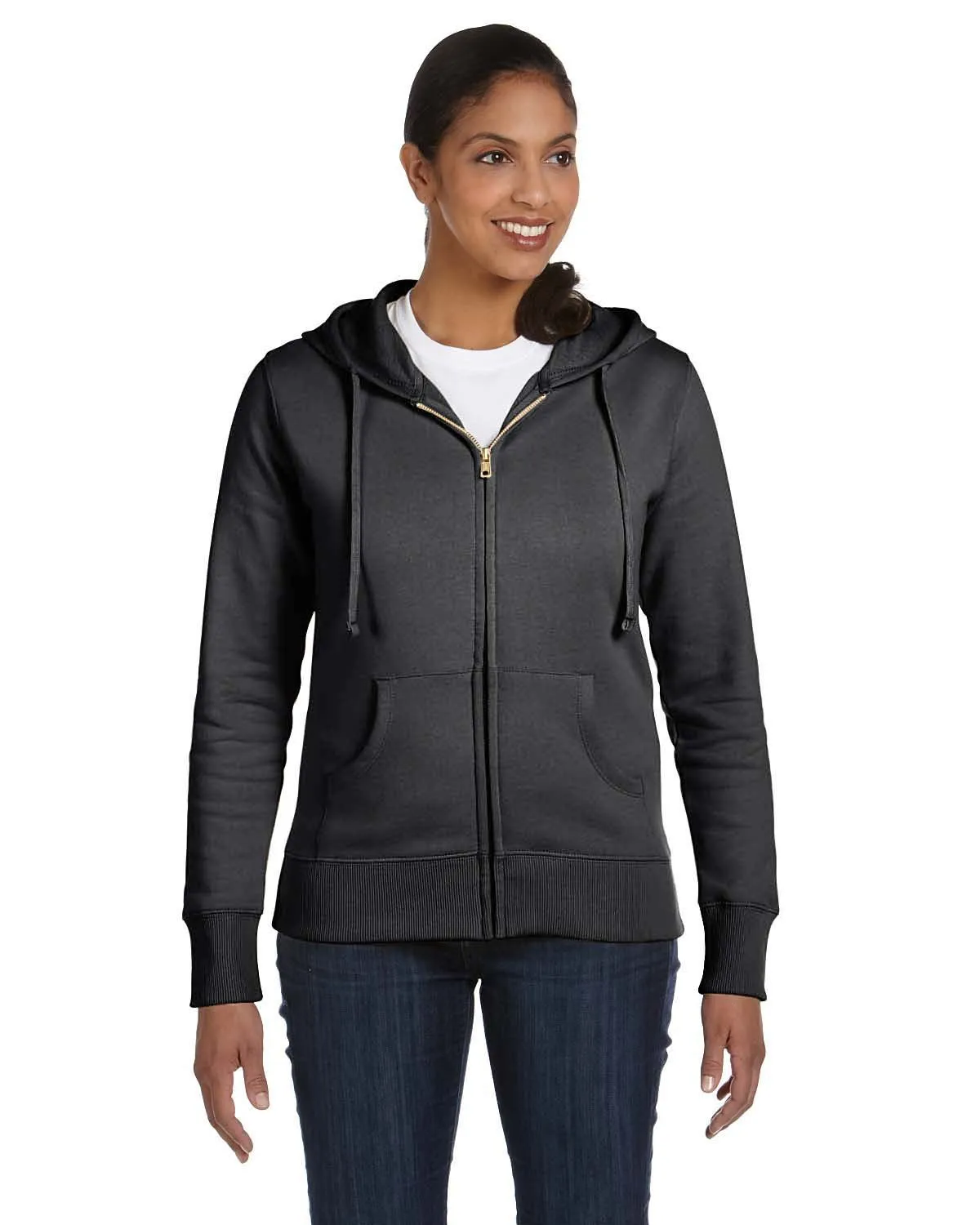 econscious Ladies' Heritage Full-Zip Hooded Sweatshirt