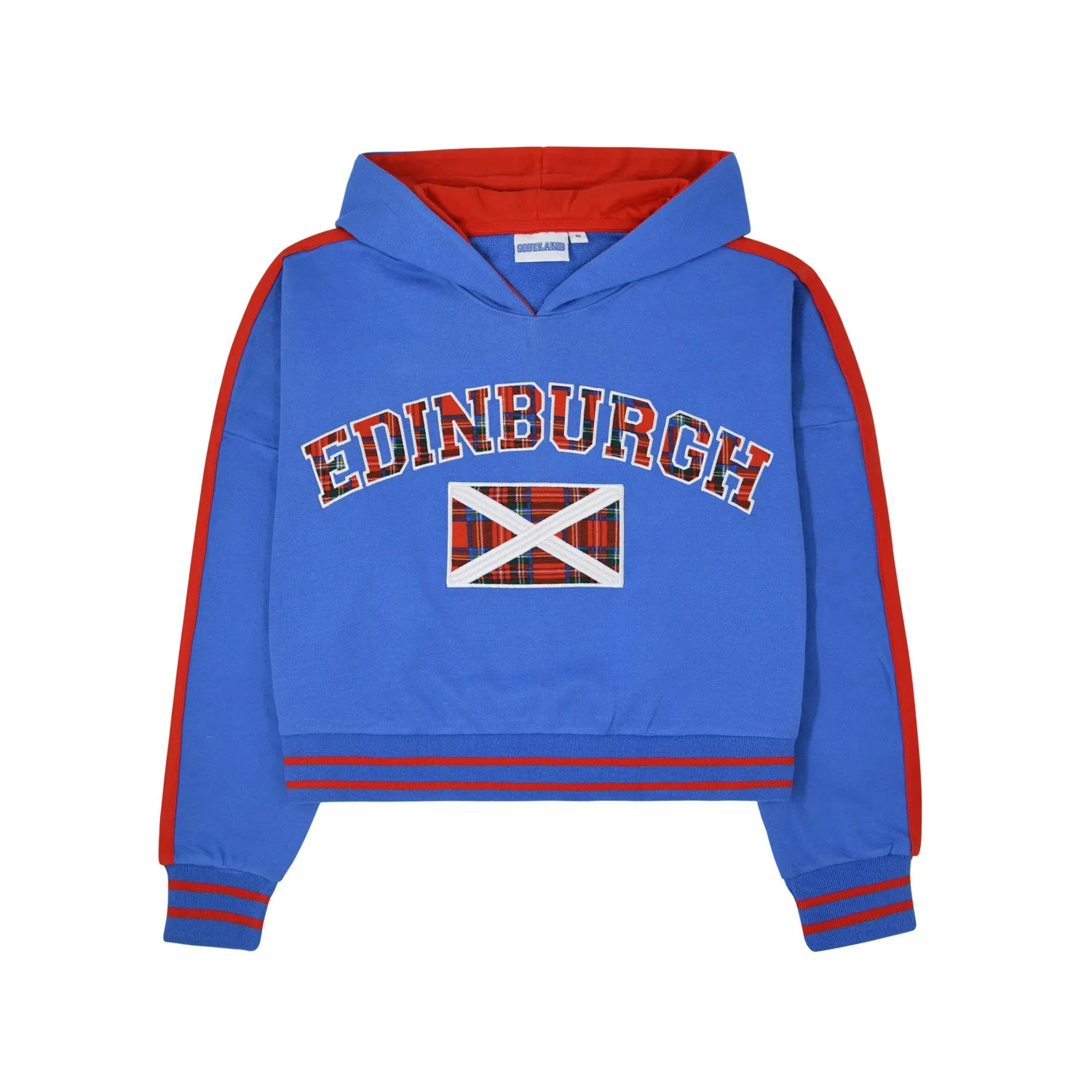 Edinburgh Flag Crop Hoodie