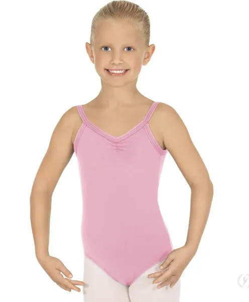 Eurotard 44527C Girls Microfiber Pinch Front Camisole Leotard