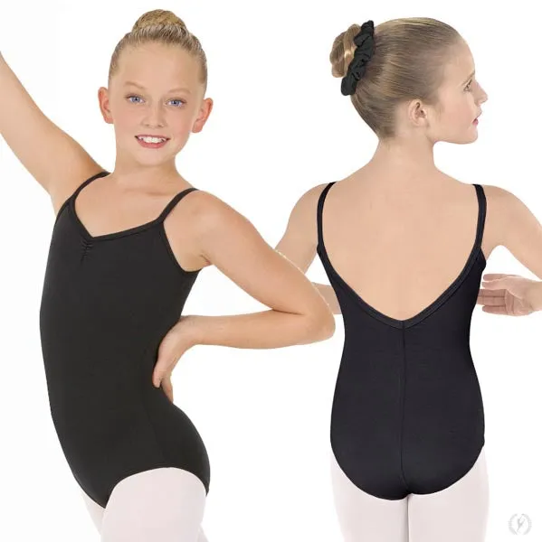 Eurotard 44527C Girls Microfiber Pinch Front Camisole Leotard