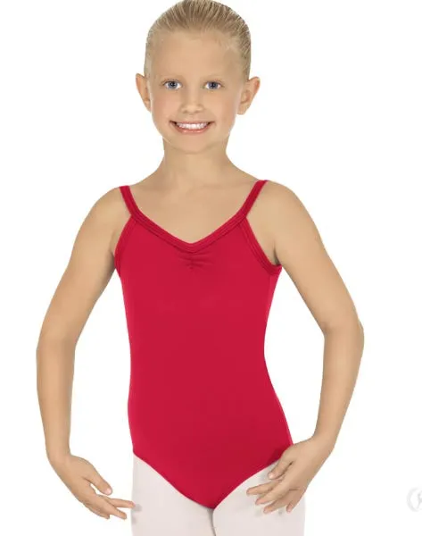 Eurotard 44527C Girls Microfiber Pinch Front Camisole Leotard